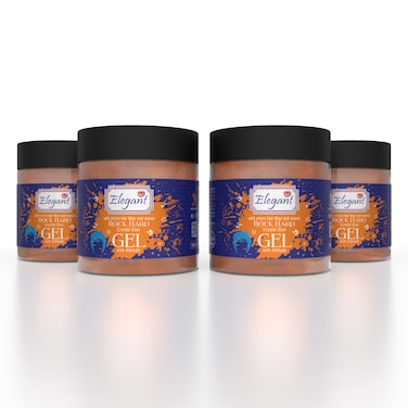 Elegant Hair Gel &ndash; Rock Hard &ndash; 100ML &ndash; 4-PACK (Pack of 4) &ndash; Crystal Glue Styling Gel, Quick Dry And No Flaking, Long-Lasting Hair Styles