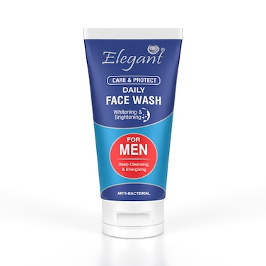 Elegant Men Face Wash &ndash; 150gm &ndash; Powerful &amp; Antibacterial Facial Cleanser   Deep Cleansing, Energizing &amp; Whitening