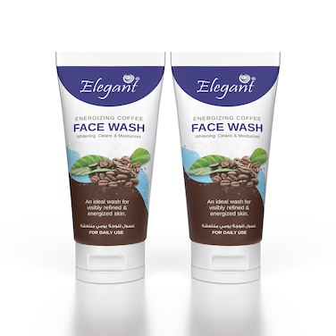 Elegant Energizing Coffee Face Wash &ndash; 150gm &ndash; TWIN Pack (2x150g) &ndash; Ideal Facial Cleanser to Refine &amp; Rejuvenate the Skin   For Daily Use