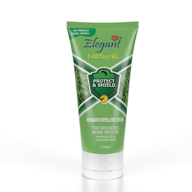 Elegant Natural Mosquito Repellant Cream &ndash; 50g &ndash; All Natural, Deet-Free Repellent Cream, Repels Ticks &amp; Insects, Made With Plant Based Actives for All-Natural Protection