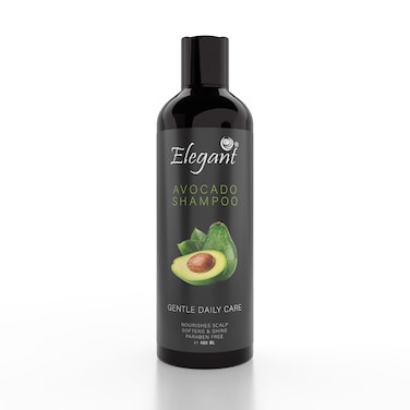 Elegant Avocado Shampoo &ndash; 480ML   Deep Conditioning &amp; Smooth Finish, Vitamin E &amp; Paraben-Free for Daily Hair Moisturizing