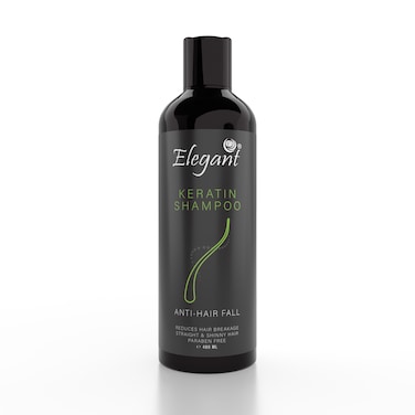 Elegant Keratin Shampoo &ndash; 480ML   Deep Conditioning &amp; Smooth Finish, Vitamin E &amp; Paraben-Free for Daily Hair Moisturizing