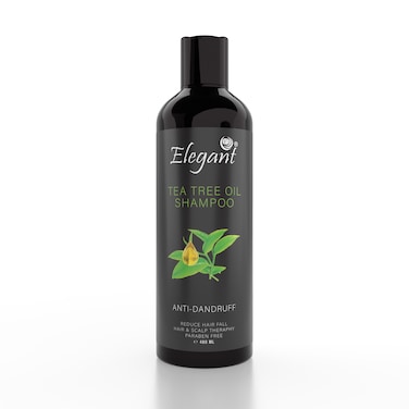 Elegant Tea Tree Oil Shampoo &ndash; 480ML   Deep Conditioning &amp; Smooth Finish, Vitamin E &amp; Paraben-Free for Daily Hair Moisturizing