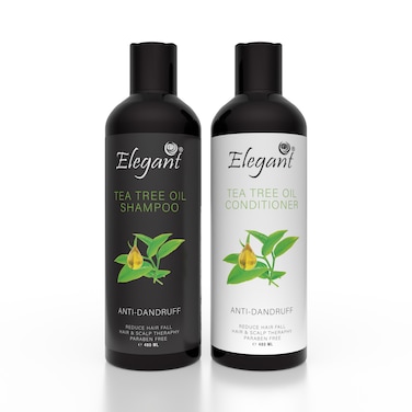 Elegant Tea Tree Oil Shampoo &amp; Conditioner Set &ndash; (2 x 480ml) &ndash; Nourishing, Strengthening Daily Hair Care for Soft, Smooth, Hydrated Hair &ndash; Paraben Free Formula