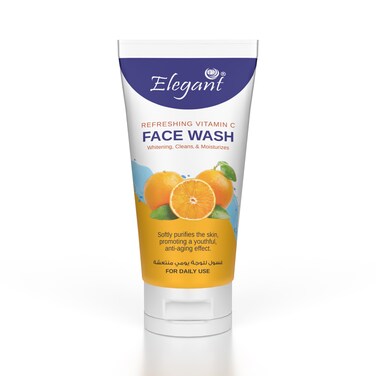Elegant Refreshing Vitamin C Face Wash &ndash; 150gm &ndash; Vitamin C Infuses the Skin, Promotes A Youthful &amp; Anti-Aging Effect   For Daily Use