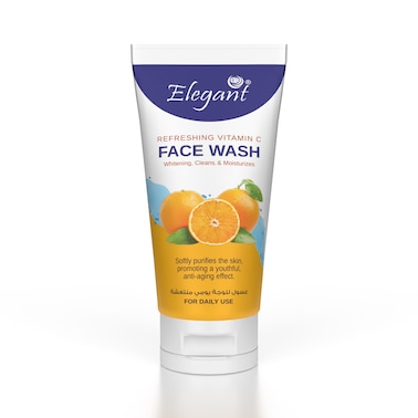 Elegant Refreshing Vitamin C Face Wash &ndash; 150gm &ndash; Vitamin C Infuses the Skin, Promotes A Youthful &amp; Anti-Aging Effect   For Daily Use
