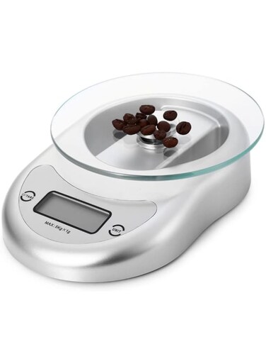 eWINNER [H9606S]LCD Display Digital Electronic Kitchen Scale 5kg/ 1g Toughened Glass Weighing Balance