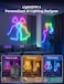 Lepro N1 AI Smart Rainbow Neon Light Strip 3M, 96 LEDs/M, Work with Alexa, Google Home, Music Sync, AI Lighting Design Assistant, IP65 Rope Light, MagicColor LED Light, App &amp; Voice Control, No Remote