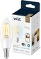 ويز مصباح اضاءة ابيض قابل للضبط [برغي اديسون صغير E14] مصباح شمعة ذكي متصل بالواي فاي، ضوء ابيض دافئ الى بارد 40 واط، تحكم عن طريق التطبيق للإضاءة الداخلية المنزلية، غرفة المعيشة، غرفة النوم.