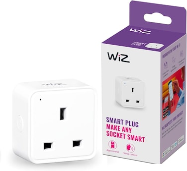 WiZ Smart Plug WiFi Connected, App Control For Home Indoor Lighting Automation, Livingroom, Bedroom