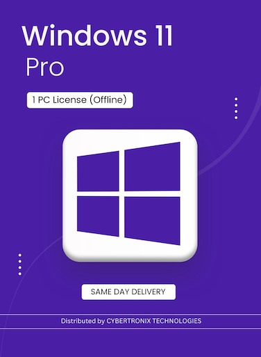 Microsoft Windows 11 Pro   1 PC License (Offline)   Digital License   SAME DAY DELIVERY