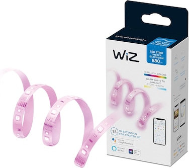 WiZ Smart-Lightstrip Color LED, Multicolor, 1 M Extension, 880 Lm, 9290025321