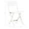 vidaXL Folding Chairs 2 pcs Plastic White
