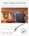 LENCENT Extension Lead with USB C Port, 4 Way Outlets Power Strip with 4 USB Ports (3.4A, 1 Type C and 3 USB-A Ports) Multi Plug Charging with 1.8M Braided Extension cord for Home Office- Black
