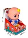 Generic Musical Bedtime JJ Doll Coco-melon Baby Toy - Soft Plush Body Toy For Toddlers 18M+, Plays Nursery Rhymes &amp; Sounds, JJ Figure In Blue Polka-Dot Pajama Romper With Yellow Feet, Sleep Companion