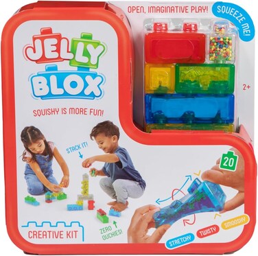 Jelly Blox Creative Kit Unique Squishy Building System For Open And Imaginative Play For Boys And Girls Ages 2+