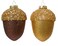 Kaemingk Pinecone Plastic With Gliiter Beads Spangles, Gold &amp; Espresso, Assorted 1 Piece