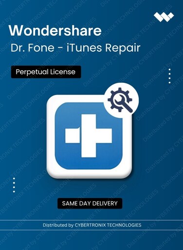 Wondershare Dr.Fone - iTunes Repair   Perpetual Plan   Digital License   Same Day Delivery