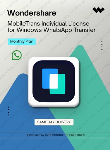 Wondershare MobileTrans Individual License for Windows WhatsApp Transfer   Monthly Plan   Digital License   Same Day Delivery