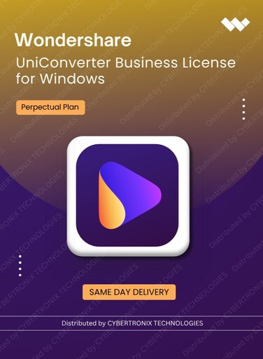 Wondershare UniConverter Business License for Windows   Perpectual Plan   Digital License   Same Day Delivery