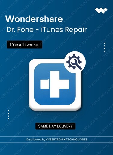 Wondershare Dr.Fone - iTunes Repair   1 Year   Digital License   Same Day Delivery