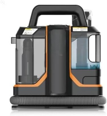 RAF R-8776 Portable Carpet Cleaner   450W Wet &amp; Dry Vacuum   Dual Tank System, Compact &amp; Powerful Spot Cleaner for Home, Sofa &amp; Car