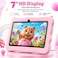 Modio M72 Tablet 7 Inch HD Display, 6GB RAM + 256GB Storage, Android 13, Dual Camera (5MP+2MP), 3000mAh Battery, 5G WiFi, Shockproof Protective Case with Accessories &ndash; Pink
