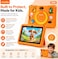 Modio M68 Tablet 7 Inch HD Display, 6GB RAM 128GB Storage, Android 13, Dual Camera, 3000mAh Battery, 5G WiFi, Shockproof Protective Case with Accessories &ndash; Orange