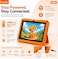 Modio M68 Tablet 7 Inch HD Display, 6GB RAM 128GB Storage, Android 13, Dual Camera, 3000mAh Battery, 5G WiFi, Shockproof Protective Case with Accessories &ndash; Orange