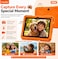Modio M68 Tablet 7 Inch HD Display, 6GB RAM 128GB Storage, Android 13, Dual Camera, 3000mAh Battery, 5G WiFi, Shockproof Protective Case with Accessories &ndash; Orange