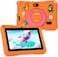 Modio M68 Tablet 7 Inch HD Display, 6GB RAM 128GB Storage, Android 13, Dual Camera, 3000mAh Battery, 5G WiFi, Shockproof Protective Case with Accessories &ndash; Orange