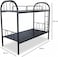 Cozy Home Heavy Duty Metal Bunk Bed Twin Over Twin   Space Saving Metal Frame with Guardrails &amp; Ladder   Powder Coated Steel   No Box Spring Needed &ndash; Black Finish