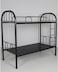 Cozy Home Heavy Duty Metal Bunk Bed Twin Over Twin   Space Saving Metal Frame with Guardrails &amp; Ladder   Powder Coated Steel   No Box Spring Needed &ndash; Black Finish