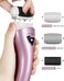PRITECH Electric Feet Callus Removers Rechargeable,Portable Electronic Foot File Pedicure Tools, Electric Callus Remover Kit,Professional Pedi Feet Care Perfect for Dead,Hard Cracked Dry Skin（Pink）
