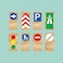 Road Blocks Set Traffic Signs