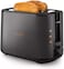 Philips 5000 Series Toaster - 950W, Auto Shut-off, Reheat Mode, Bun Warming Rack, Black &amp; Copper - HD2650/31