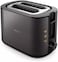 Philips 5000 Series Toaster - 950W, Auto Shut-off, Reheat Mode, Bun Warming Rack, Black &amp; Copper - HD2650/31
