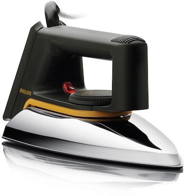 Philips Dry Iron, 1000 Watt, Non-Stick Soleplate, Hd1172/27 - Black