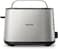 Philips Viva Collection Toaster, Black &amp; Stainless Steel, HD2650/91