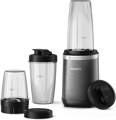 Philips Blender 5000 Series - Personal Blender, 1000W, 700ml Tumbler + 2 Extra, 1 Speed, ProBlend Plus Technology - HR2767/00