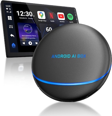 Magic Box Streaming Device for Car,8+128G Ai Magic Carplay Box with Split Screen &amp; Integrated Navigation Android AI Box