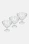 Muy Mucho 3 Pieces Ice Cream Coupe Glass Set 200ml, Transparent