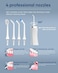 MySmile LP211 Cordless Advanced Water Flosser for Teeth 5 Cleaning Modes Rechargeable Power Dental Flosser 8 Replacement Jet Tips IPX 7 Waterproof Dental Irrigador with Travel Storage Pouch (White)
