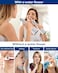 MySmile LP211 Cordless Advanced Water Flosser for Teeth 5 Cleaning Modes Rechargeable Power Dental Flosser 8 Replacement Jet Tips IPX 7 Waterproof Dental Irrigador with Travel Storage Pouch (White)

