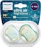 Philips Avent Nighttime Ultra Air Soother, Extra Large Holes, Glow in the Dark, Lightweight, 6 Months+, Blue  - 2 Pieces Boys X2