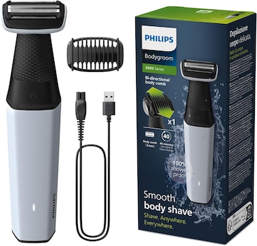 Philips BG3007/01 Cordless Showerproof New Body Trimmer for Men   Body Groomer with Skin Protect Technology   Ideal for all Body Areas &amp; Private Part   Skin Friendly Body &amp; Groin Shaver