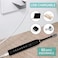 Necomi Sonic Electric Toothbrushes, USB Rechargeable Ultrasonic Tooth Brush with 4 Brush Heads 6 Cleaning Modes and Smart Timer IPX7 Waterproof Cleaning Toothbrushes for Adults and Kids（Black）