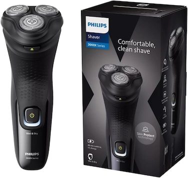 PhilipsShaver 3000X Series Wet &amp; Dry Electric Shaver X3021/00, 2 Years Warranty