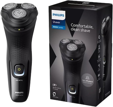 PhilipsShaver 3000X Series Wet &amp; Dry Electric Shaver X3021/00, 2 Years Warranty