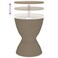vidaXL 3-in-1 Ice Cooler Table Light Brown Polypropylene